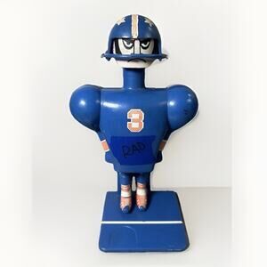 VTG 1975 Schafer MFG FOOTBALL PLAYER KICKER Toy Blue No Ball